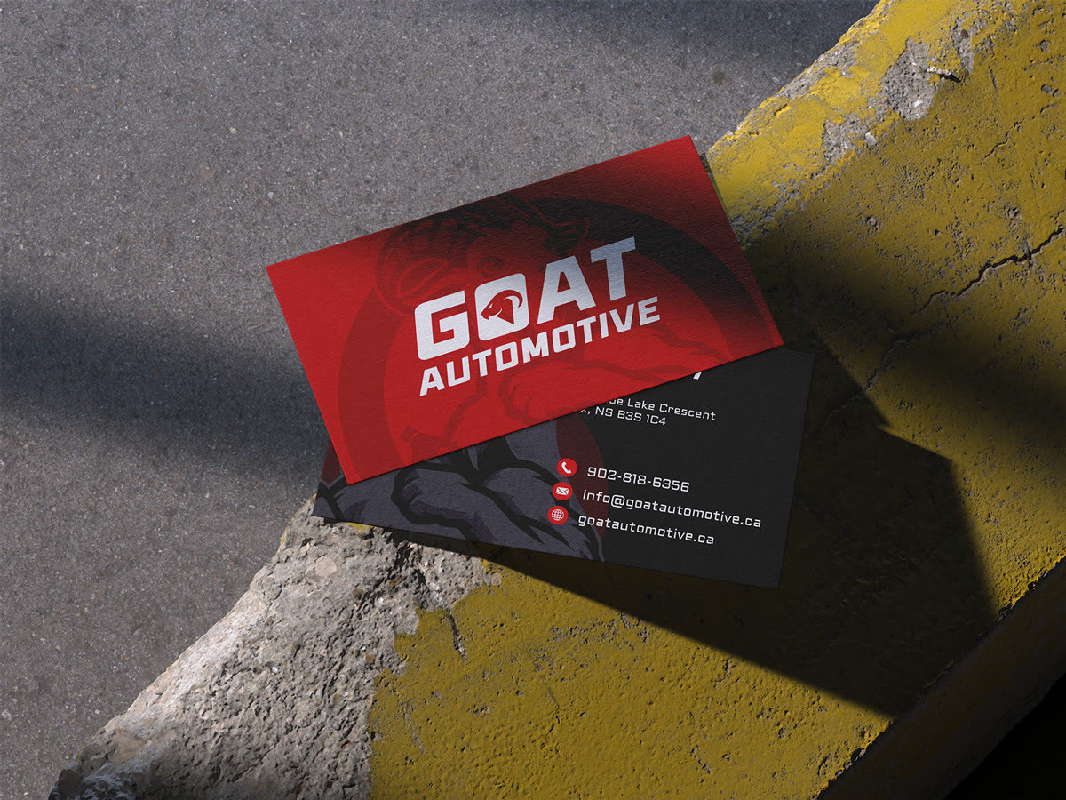 Goat Automotive business cards