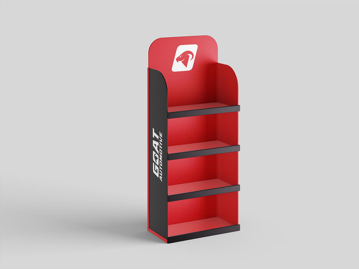 Goat Automotive retail display stand
