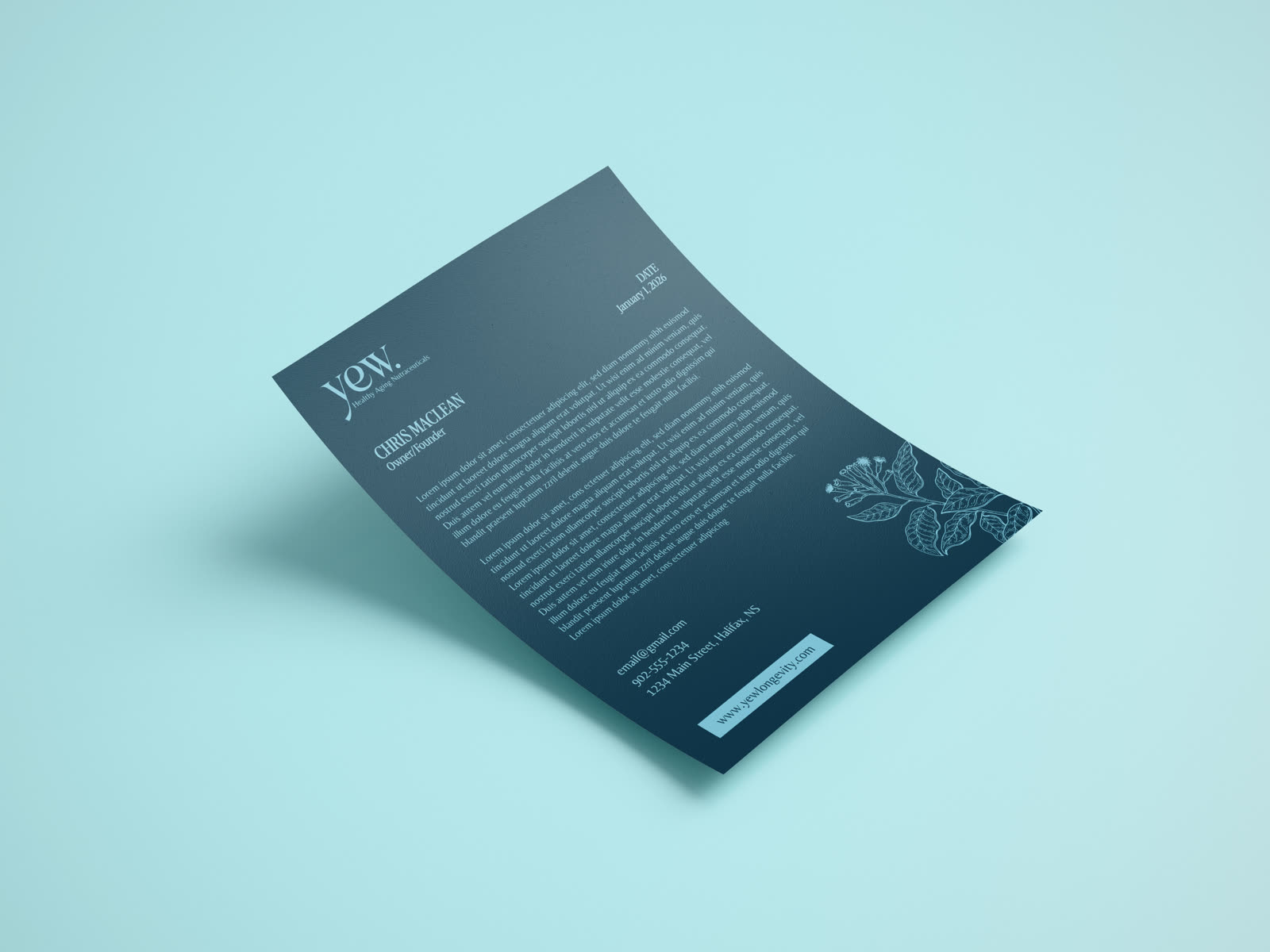 YEW letterhead